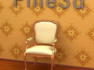 antique09omchair016a 3D Model