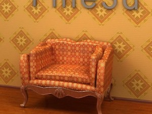 antique09omsofa015a 3D Model