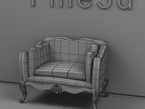 antique09omsofa015a 3D-Modell