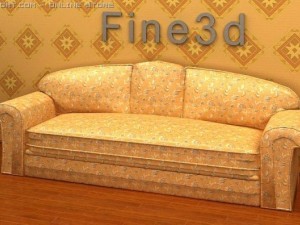 antique09omsofa016d 3D 模型