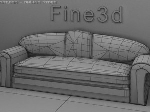 antique09omsofa016d Modello 3D