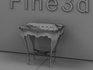 antique09omtable013b 3D Model