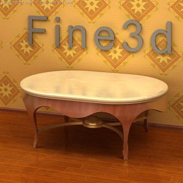 antique09omtable013c 3D Model .c4d .max .obj .3ds .fbx .stl .blend 