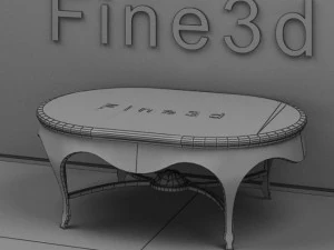 antique09omtable013c 3D Model