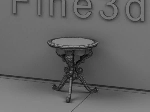 antique09omtable014b 3D Model