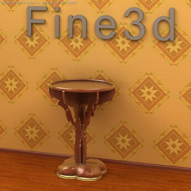 antique09omtable015c 3D Model .c4d .max .obj .3ds .fbx .stl .blend
