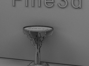 antique09omtable015c 3D 모델