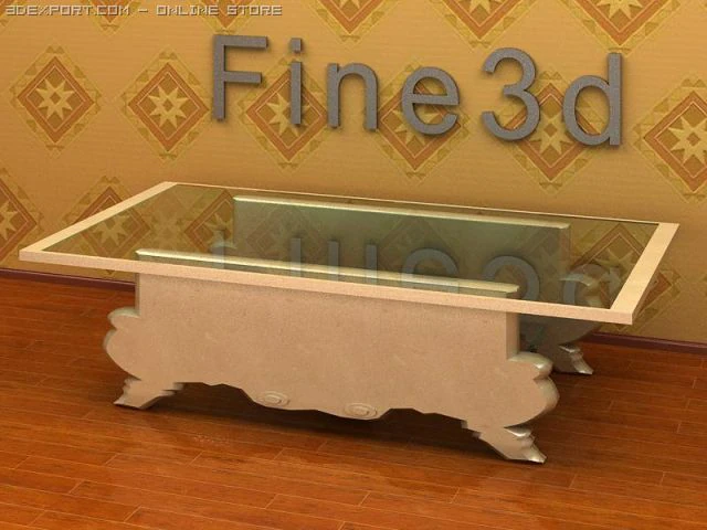 antique09omtable016b 3D Model .c4d .max .obj .3ds .fbx .stl .blend 
