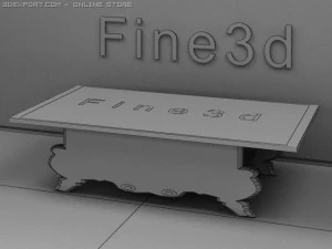 antique09omtable016b 3D Model