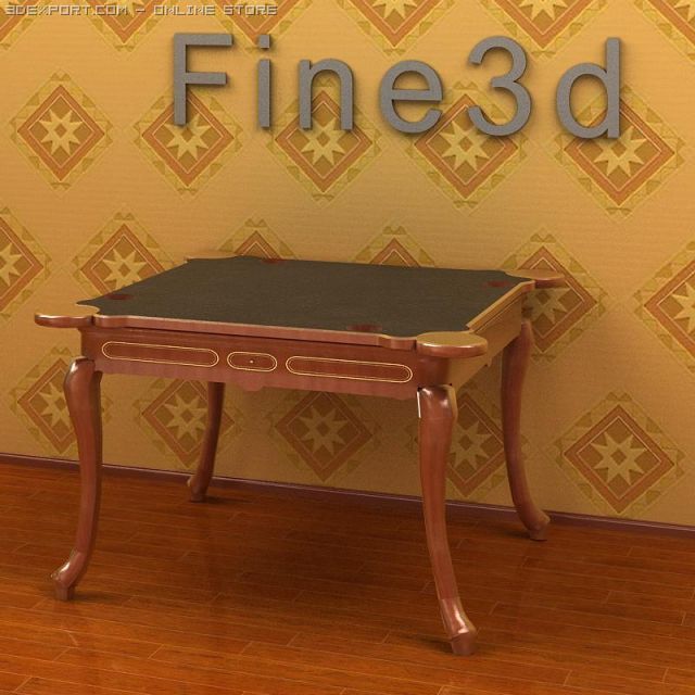 antique09omtable017 3D Модель .c4d .max .obj .3ds .fbx .stl .blend 