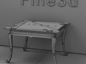 antique09omtable017 3D Модель
