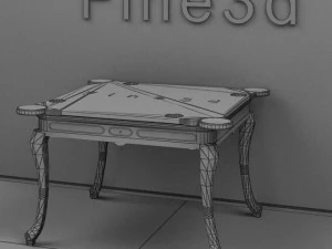 antique09omtable017 3D Model