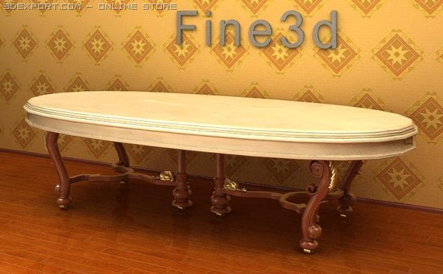 antique09omtable018 3D Model .c4d .max .obj .3ds .fbx .stl .blend 
