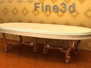 antique09omtable018 Modèle 3D