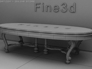 antique09omtable018 3D Model