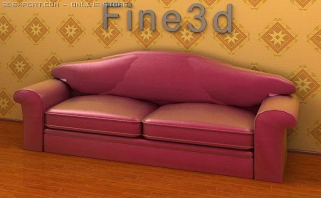 antique09omsofa019 3D Model .c4d .max .obj .3ds .fbx .stl .blend 