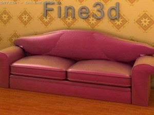 antique09omsofa019 3Dモデル