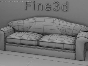 antique09omsofa019 3D Model