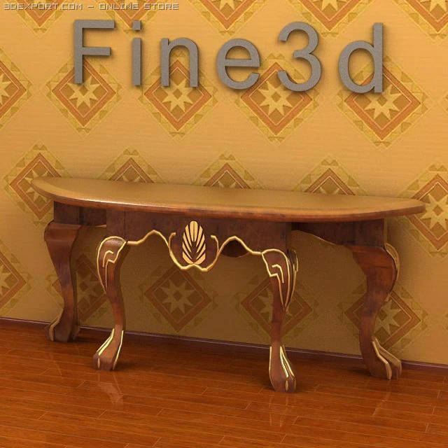 antique09omtable023 3D Model .c4d .max .obj .3ds .fbx .stl .blend 