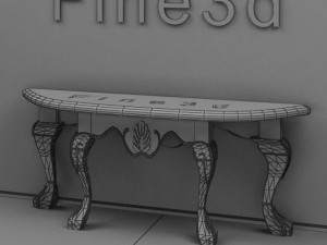 antique09omtable023 Modèle 3D