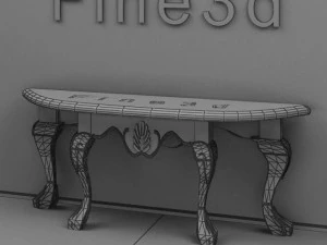 antique09omtable023 3D Model