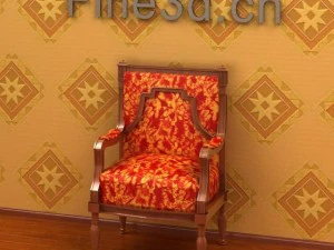 古董09omchair035 3D 模型