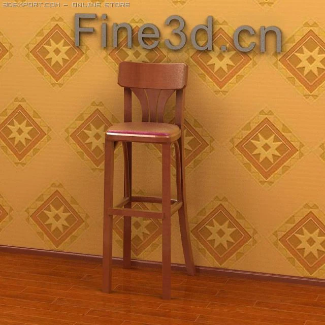 antique09omchair030 3D Model .c4d .max .obj .3ds .fbx .stl .blend 