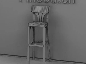 antique09omchair030 3D Model