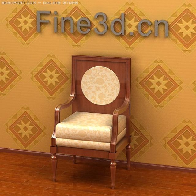 antique09omchair031b 3D 모델 .c4d .max .obj .3ds .fbx .stl .blend 