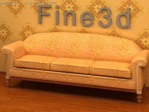 antique09omsofa026b Model 3D