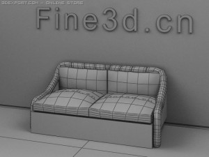 antique09omsofa034b Model 3D
