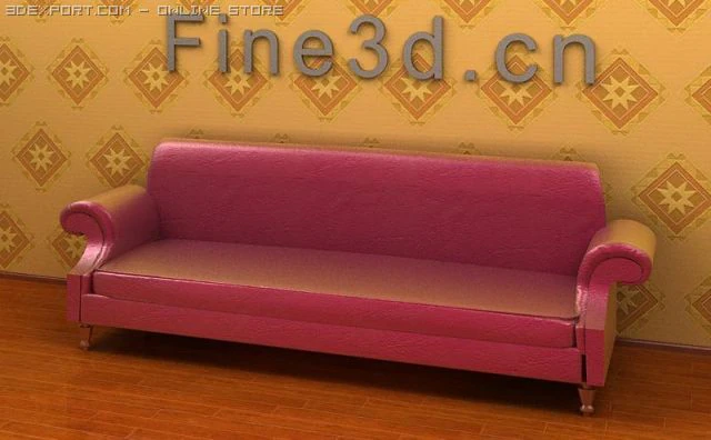 antique09omsofa037a 3D Model .c4d .max .obj .3ds .fbx .stl .blend 