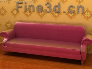 antique09omsofa037a 3D Модель