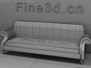 antique09omsofa037a 3D Model