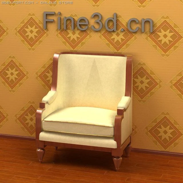 antique09omsofa037b 3D Model .c4d .max .obj .3ds .fbx .stl .blend 