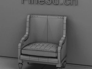 antique09omsofa037b 3D Model