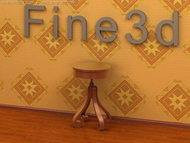 antique09omtable026c 3D Model .c4d .max .obj .3ds .fbx .stl .blend 