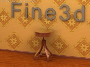 antique09omtable026c 3Dモデル