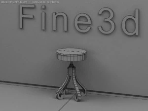 antique09omtable026c 3D Model
