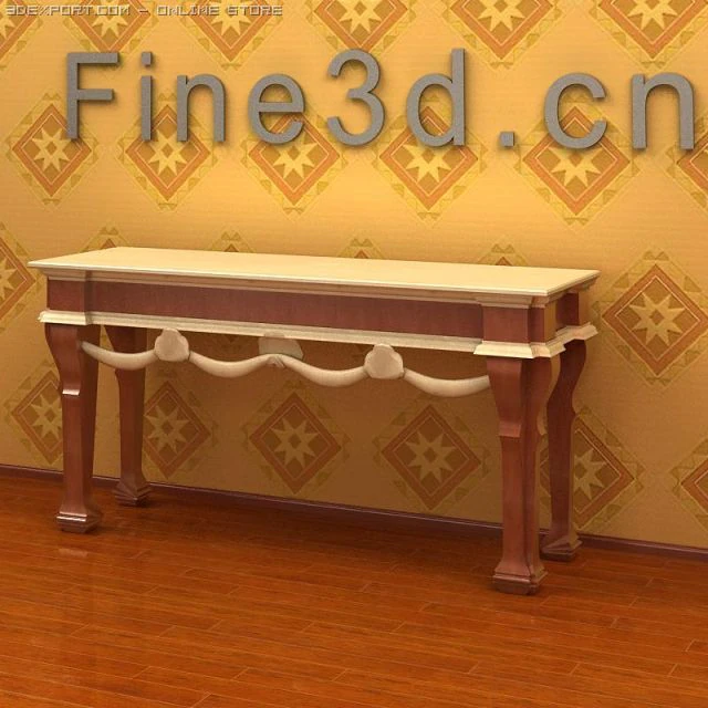 antique09omtable029 3D Model .c4d .max .obj .3ds .fbx .stl .blend 