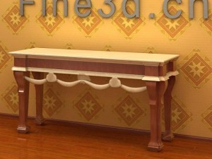 antique09omtable029 3D Model
