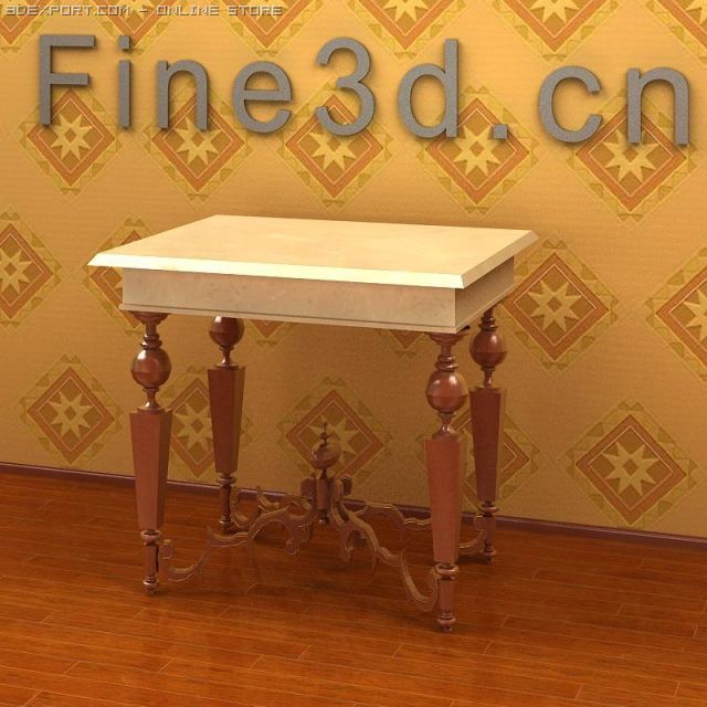 antique09omtable033 Modèle 3D .c4d .max .obj .3ds .fbx .stl .blend 