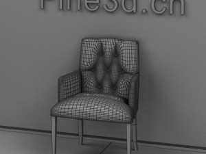 antique09chair068a Model 3D