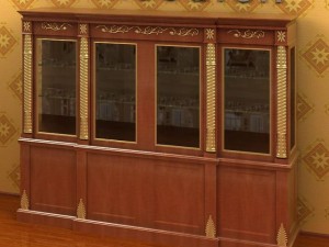 antique09cupboard054b 3Dモデル
