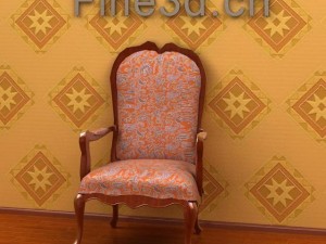 antique09omchair039 3Dモデル