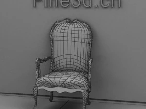 antique09omchair039 3D Model