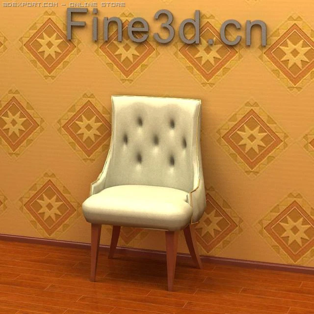 antique09omchair044 3D Model .c4d .max .obj .3ds .fbx .stl .blend