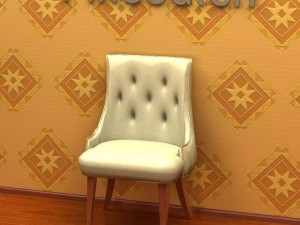 antique09omchair044 3Dモデル