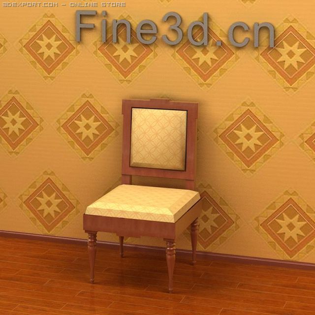 antique09omchair045 3D 模型 .c4d .max .obj .3ds .fbx .stl .blend 