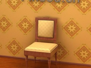 antique09omchair045 3D Model